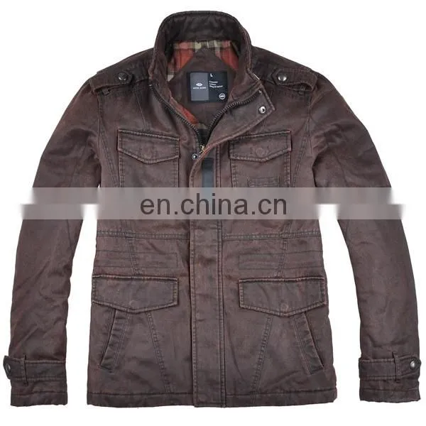 2015 New Leather Motorbike Men Denim Jackets