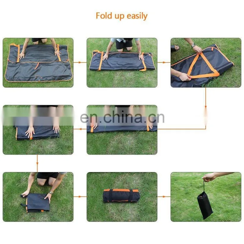 Amazon Supplier Large 145x145cm Portable Family Picnic Mat Children Play Mat
