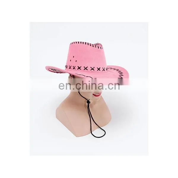 Popular EVA Blaze Orange Cowboy Hat for Carnival Party