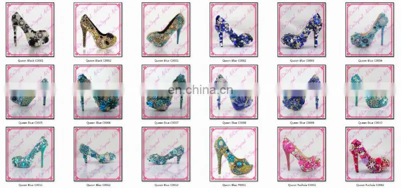 Aidocrystal stiletto pump for dress high heels red pointed toe fashion ladies shoes with crystal