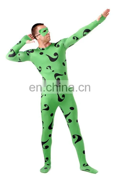 Green Spandex Morph Suits Full Body Cosplay Costume