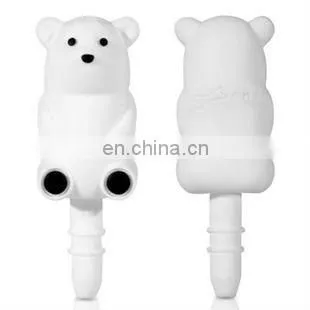 Customize Mini Peguin Dustproof Plug Earphone Jack Accessory for Mobile Phone