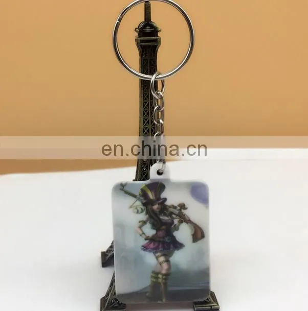 customized Digital photo keychain football soccer star movie star character keychain president election keychain