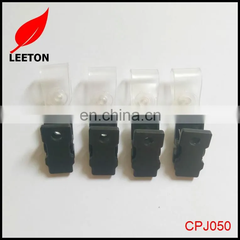 Factory custom plastic ID badge clip with Vinyl strap