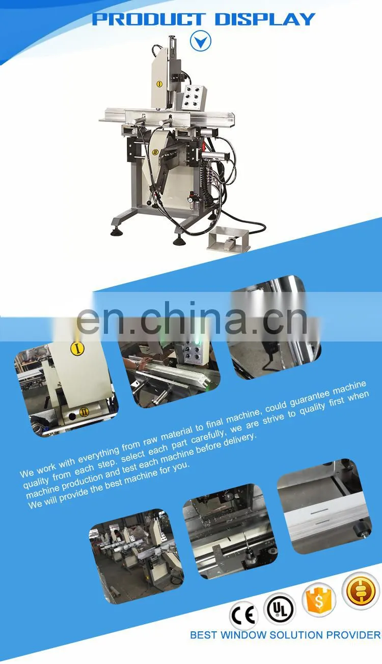 Pvc profile manual upvc corner cleaning machine