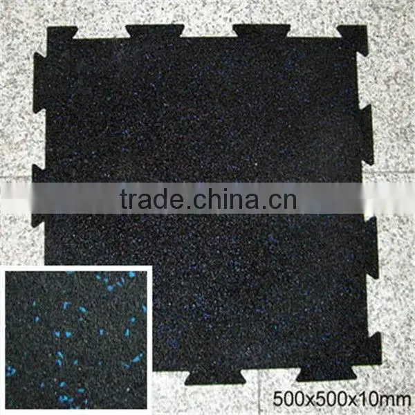 Indoor gym rubber flooring