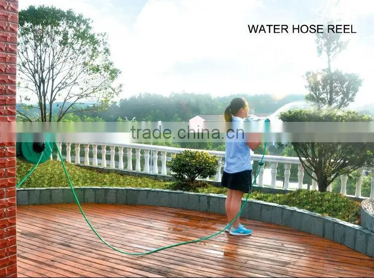 (73545) garden easy-operated retractable automatic hose reel irrigation machine
