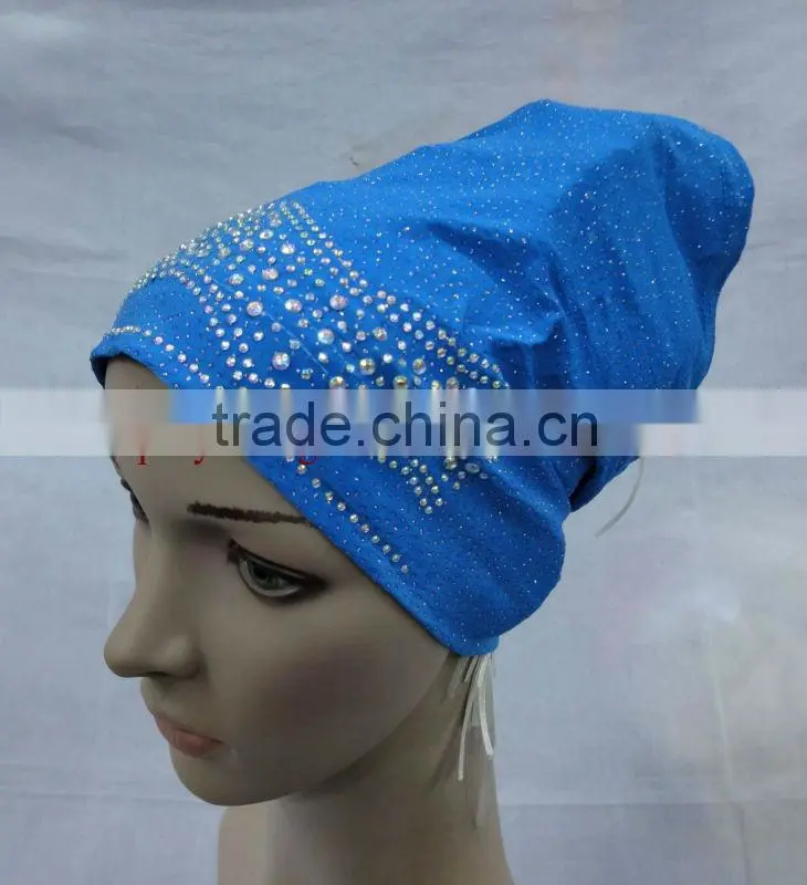 A475 Popular beaded 2pcs hijabs al amira