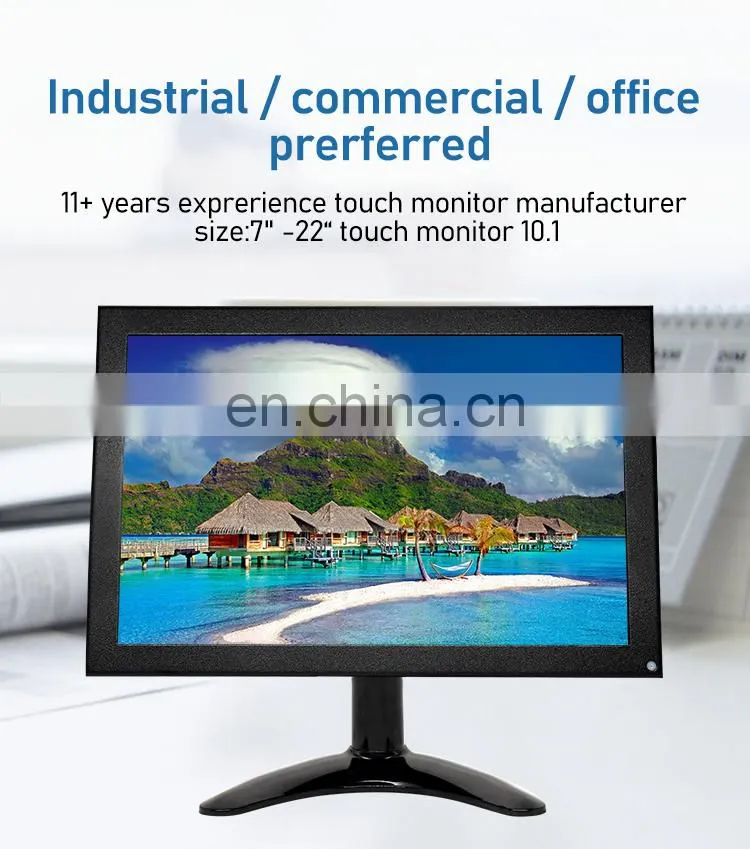 10.1inch Metal Case Monitor IPS panel Wide Screen 1280*800 Full viewing angle Touch Screen
