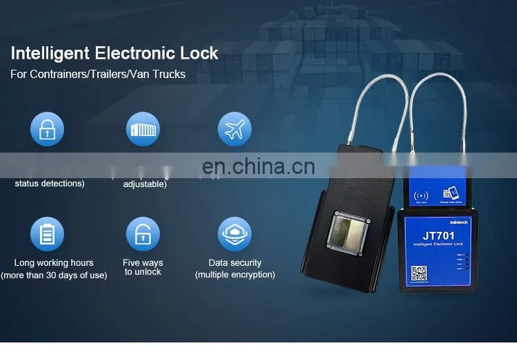 Smart lock gps electronic padlock tracker for cargo container gates receive real-time location on your phone