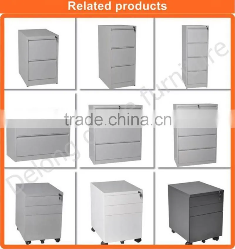 (DL-M1 ) Office storage steel metal mobile pedestal file cabinet on castors with 3 drawer 2 box 1 file -workplace organization