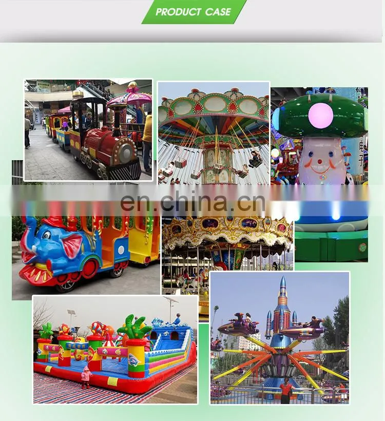 Amusement Park Rides Outdoor Electric Christmas Track Train Ride