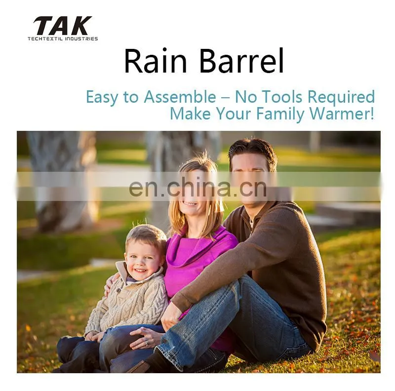 Irrigation system foldable collapsible 100 liter 500 liter pvc fabric rainwater barrel for rain