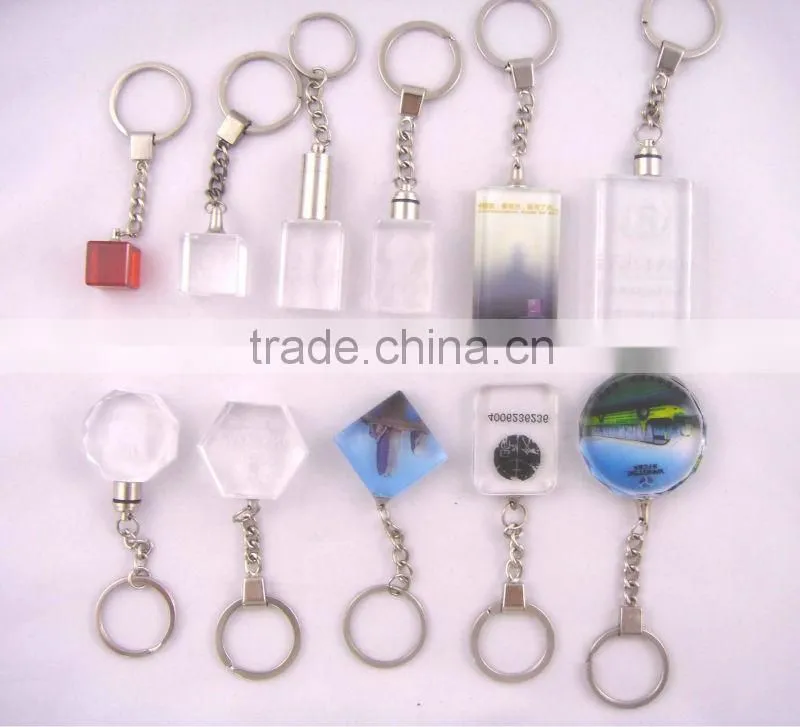 cheap 3D glass keychain
