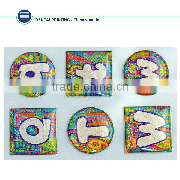 DIY funny letter stickers for school using
