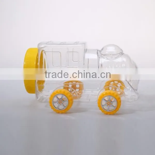 creative design pet candy storage can plastic food container