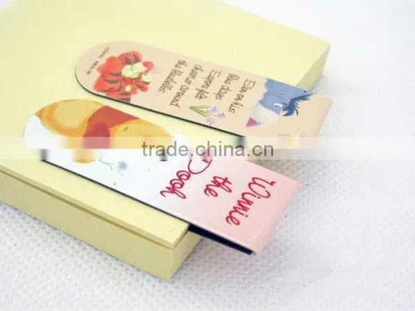 Custom promotional magnetic bookmark,folding bookmark
