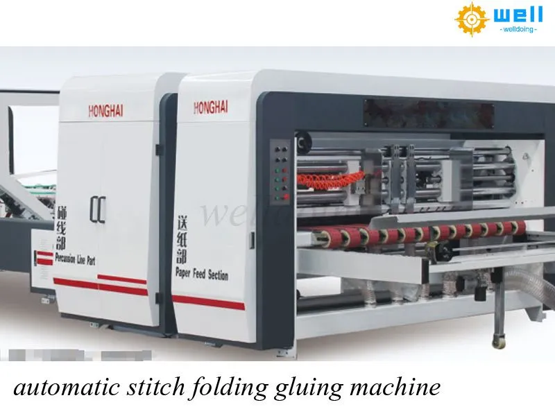automatic feeding folding gluing machine