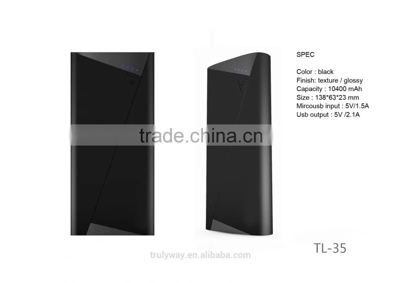 Hot sale Trulyway Roll book series 10400mAh power bank optional colors