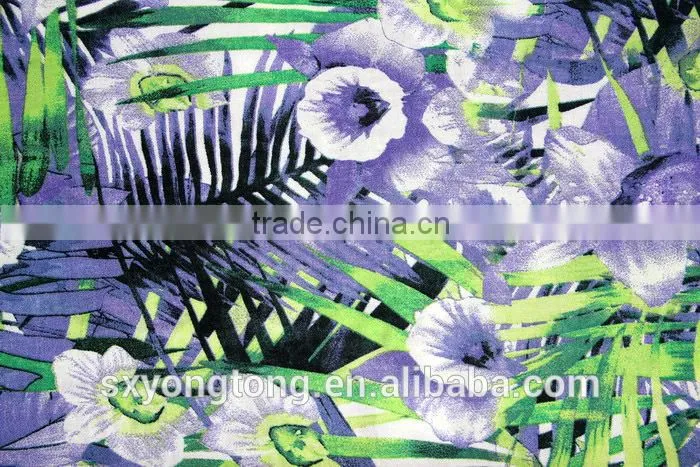 100% rayon with print rayon challis fabric