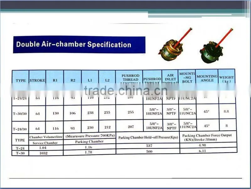 semi-trailer T30/30 Air Chamber