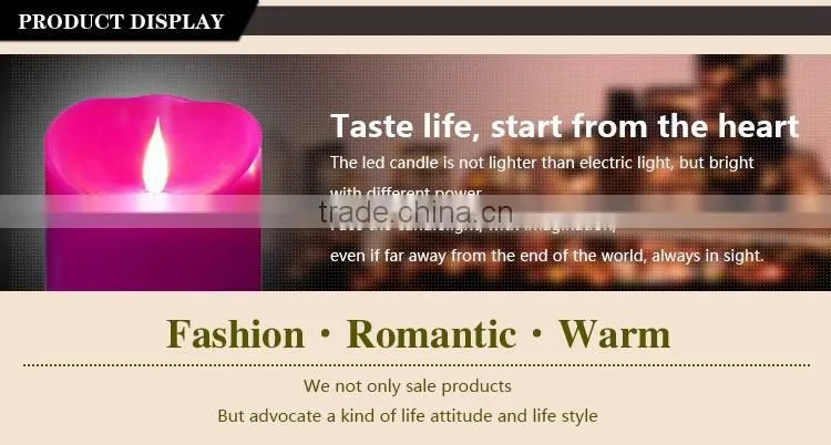 smart living flameless candles led wedding decorative