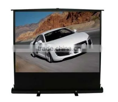 Aluminum case Portable floor up screen (60"-100")