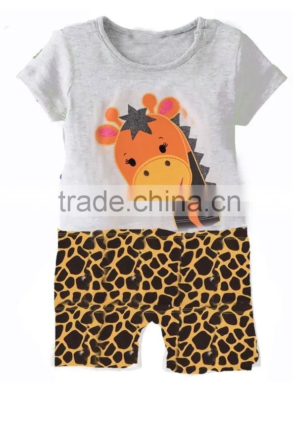 2016 Latest Design Summer Children Clothes Cute Infant&Toddler Animal Jumpsuit Fashion Baby Outfits