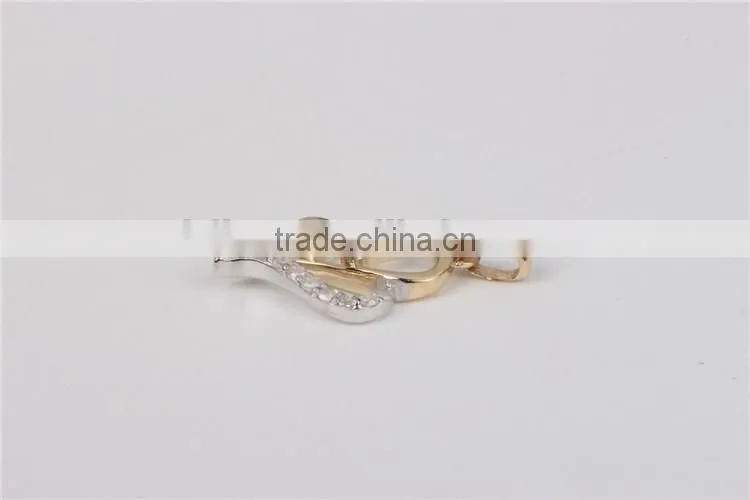 2016 valentine's day gift for girl friend heart shape 10k gold fashion pendant