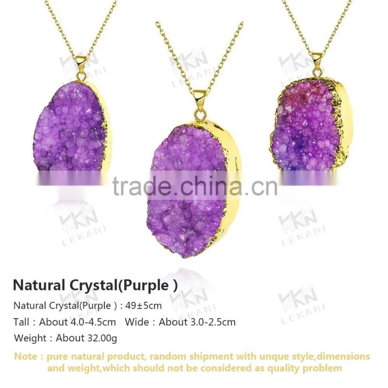 New luxury natual purple bead necklace designs
