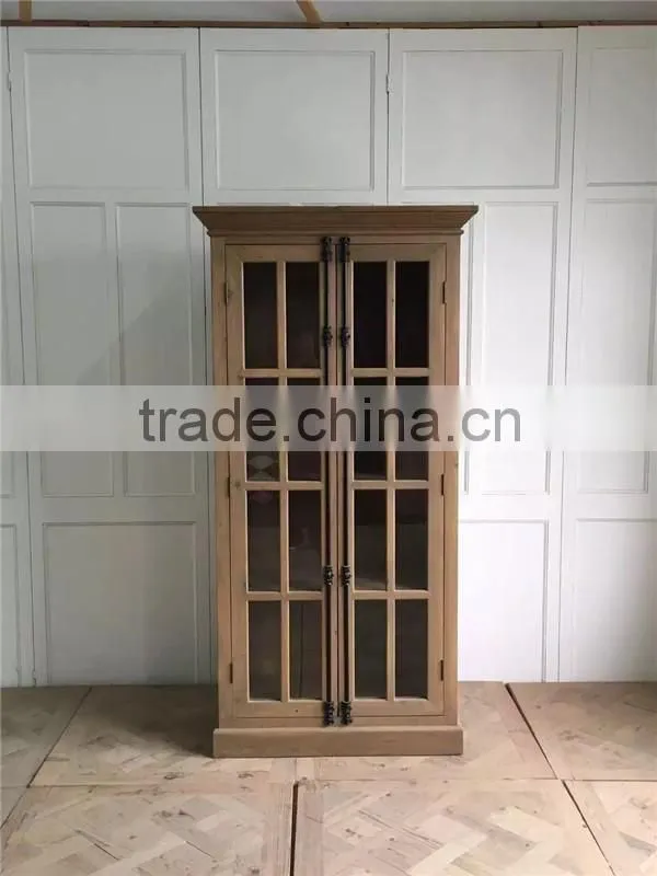 reproduction wooden furniture glass cabinet