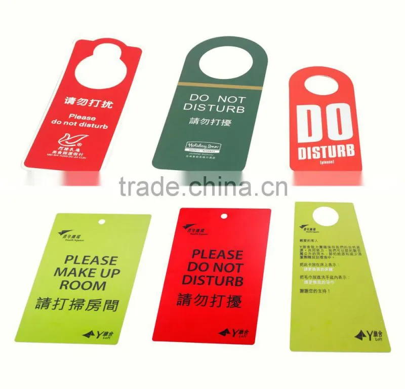 Custom Hotel Room Door Sign, Hotel Room Door Hanger Sign, Do Not Disturb Hotel Door Hangers