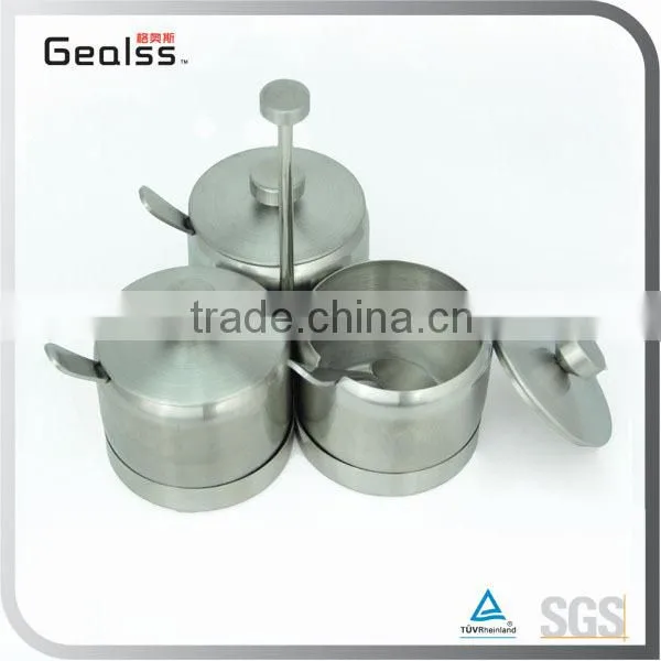 Advanced High Quality Stainless Steel Spice Jars With Cruet Stand