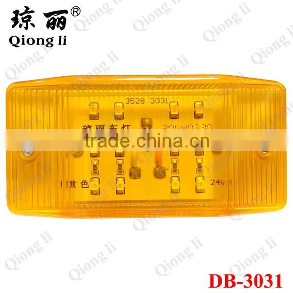 waterproof long lifespan12 LEDs PP housing truck side marker light