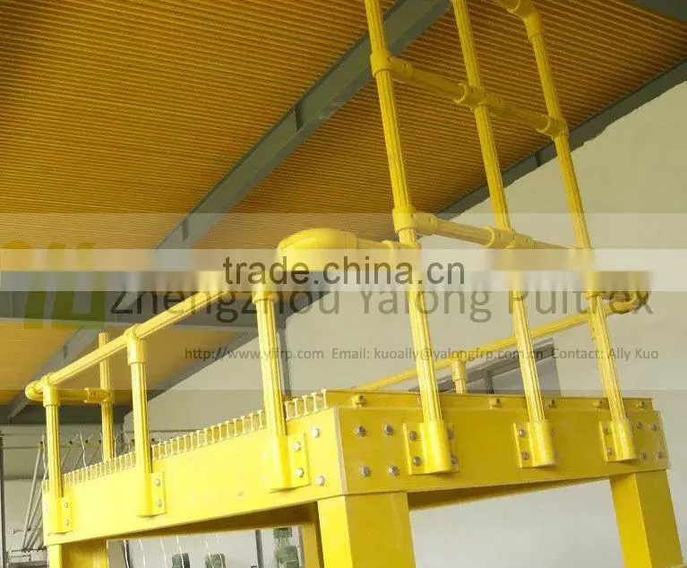 Insulated Pultruded Fiberglass grating supports, chemical resistant frp grid