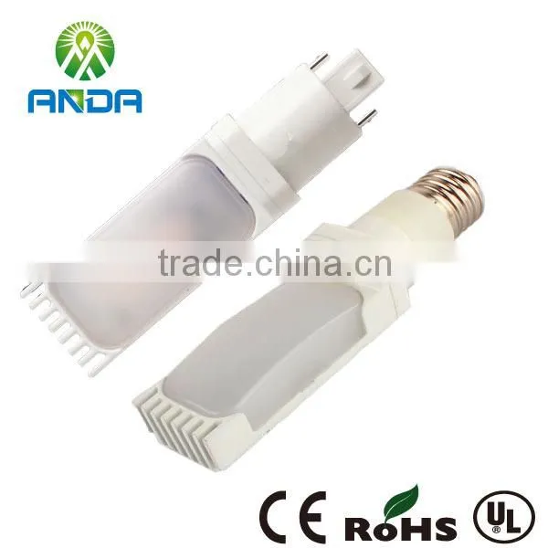 Base E14/E26/E27/G24 9w ledhigh luminous lamp replace 26w cfl plc 4pin led g24 lamp