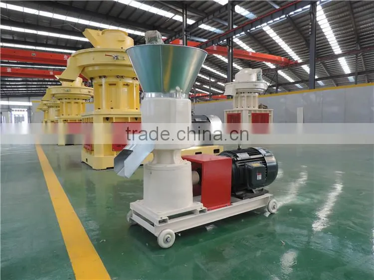 70-100 kg/h forest waste diesel engine samll feed pellet mill