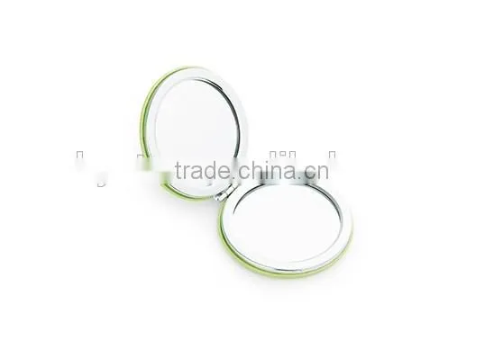 Hot sale PU double round mirror cosmetics