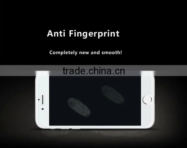 Anti-fingerprint 3D privacy tempered glass screen protector for mobile phone for iphone6/6s