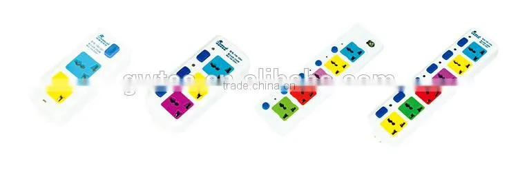 Universal portable extension wall socket set