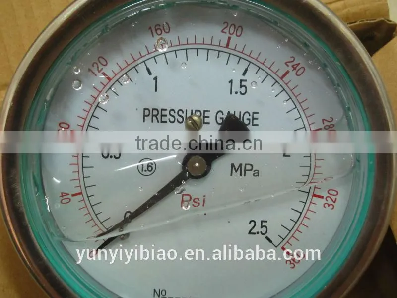 100mm Oil filled Pressure Gauge