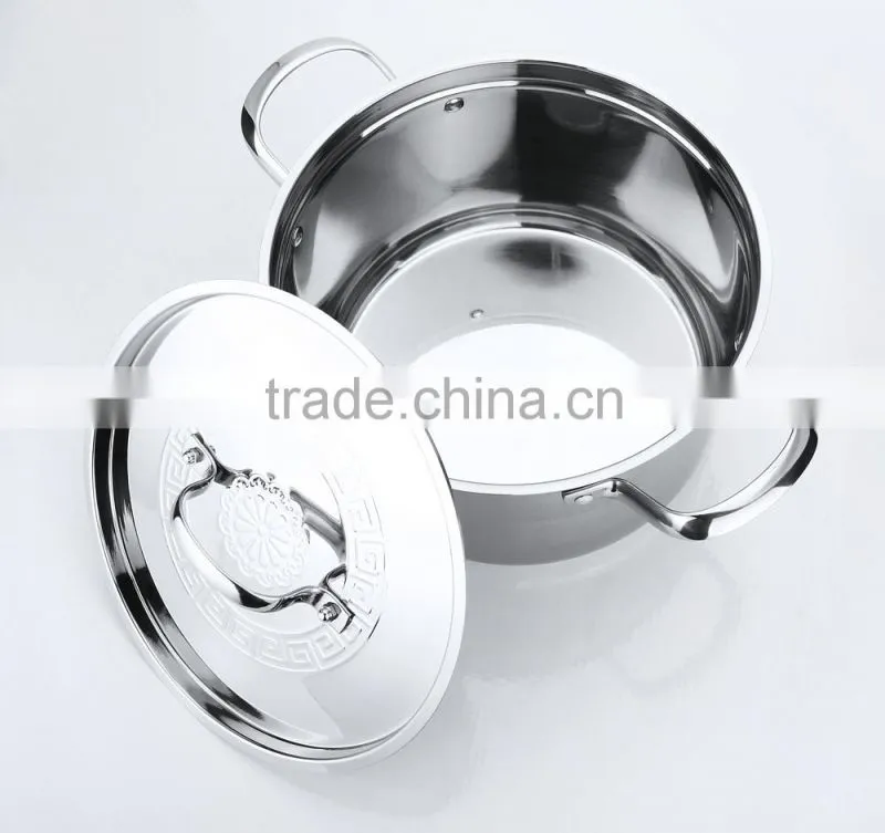 large stainless steel cookware kitchenware houseware stock pot 28cm