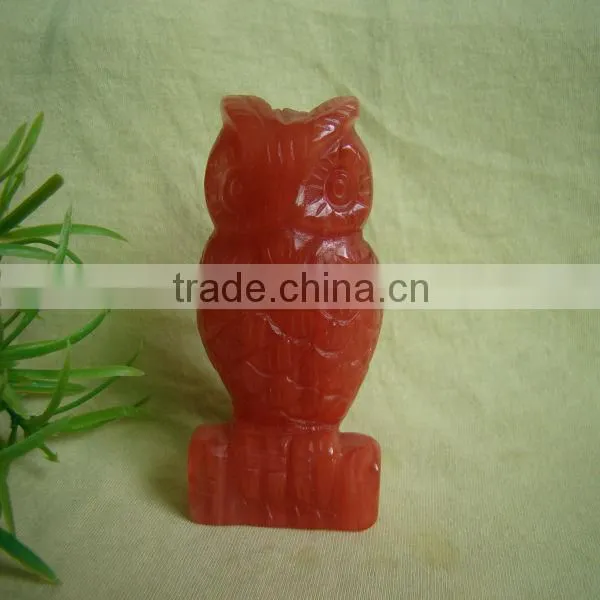 crystal owl figurine