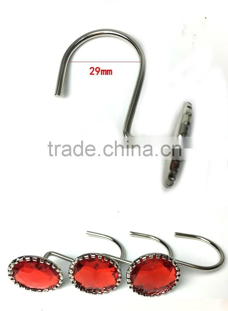 Shower Curtain Hooks/Acrylic shower curtain rings/colorful acrylic rings
