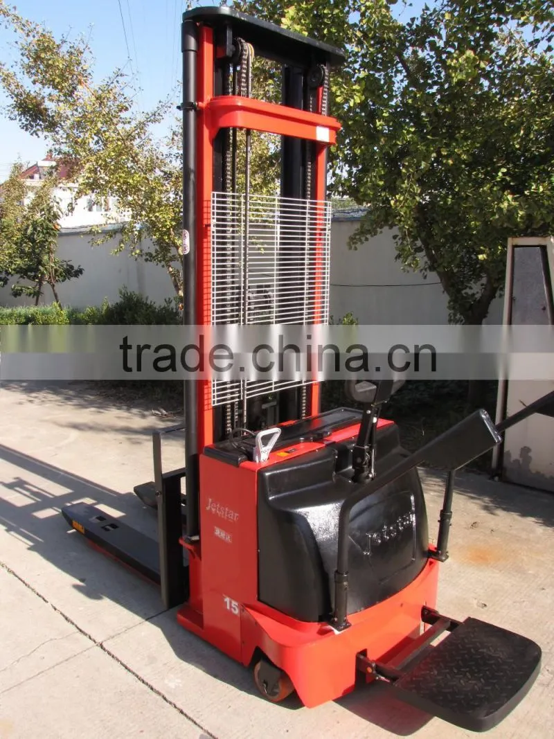 2 ton 4.5 m height automatic standing mini hydraulic forklift