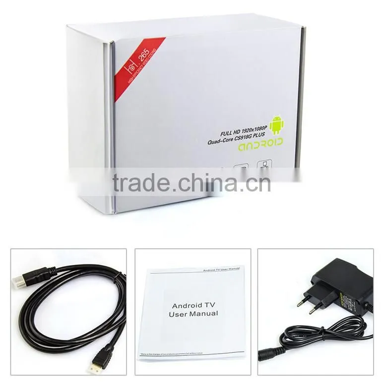 XBMC Fully Loaded, android 4.4.2 Quad Core Android TV Box, CS968, Mic,RK3188T,2G RAM, 8G ROM, WiFi,Remote Control,