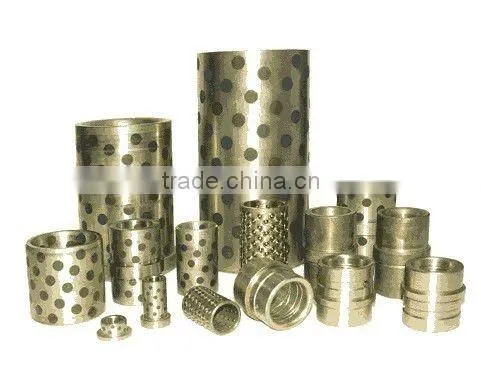 Precision standard Shouldered bush in Bronze with graphite inserts