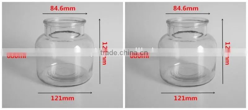 680ml Household glass food storage jar sealed cans of tea candy jar cruet condiment jar kitchen