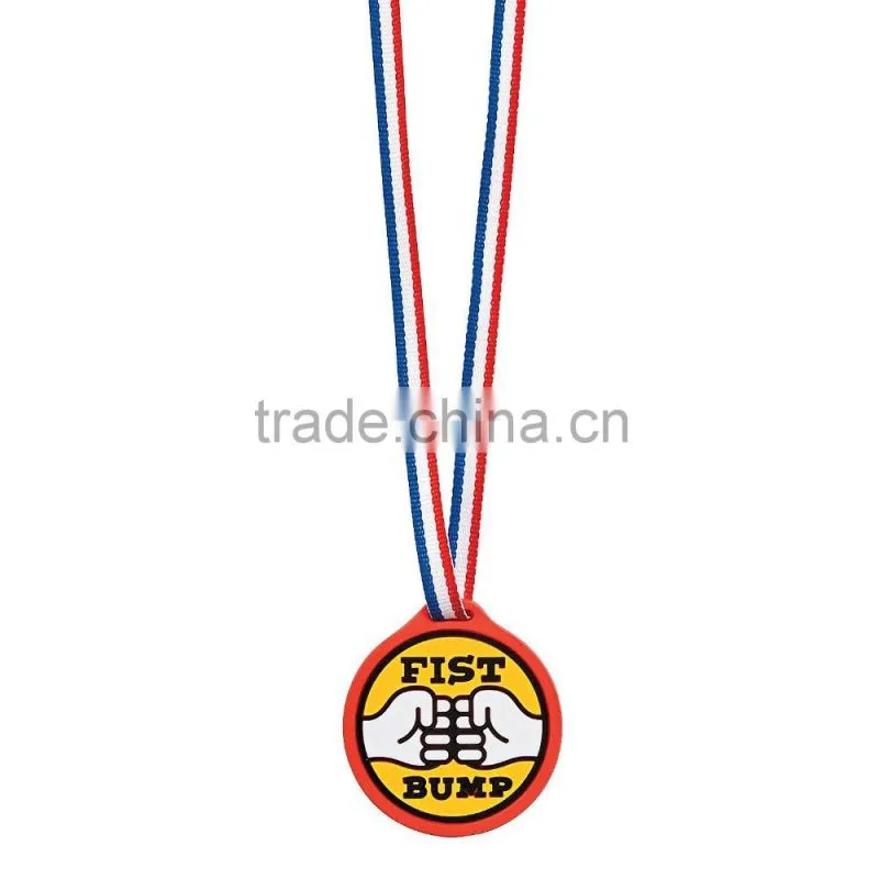 Wholesale Sport Souvenirs Cheap Custom New Design 3D PVC Rubber Super Star Award Medals with Ribbon for Promotional Gifts