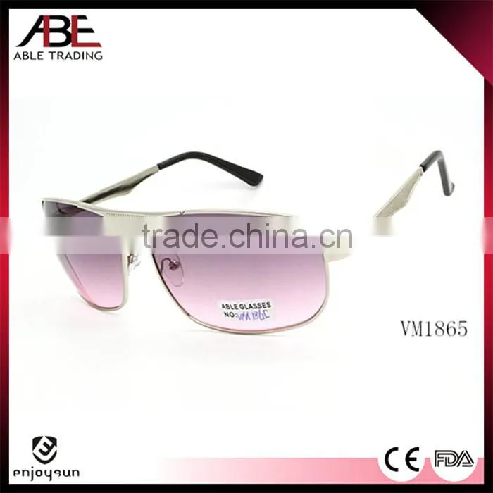 2016 womens vintage classic pink uv400 lens polarized sun glasses metal sunglasses eyewear